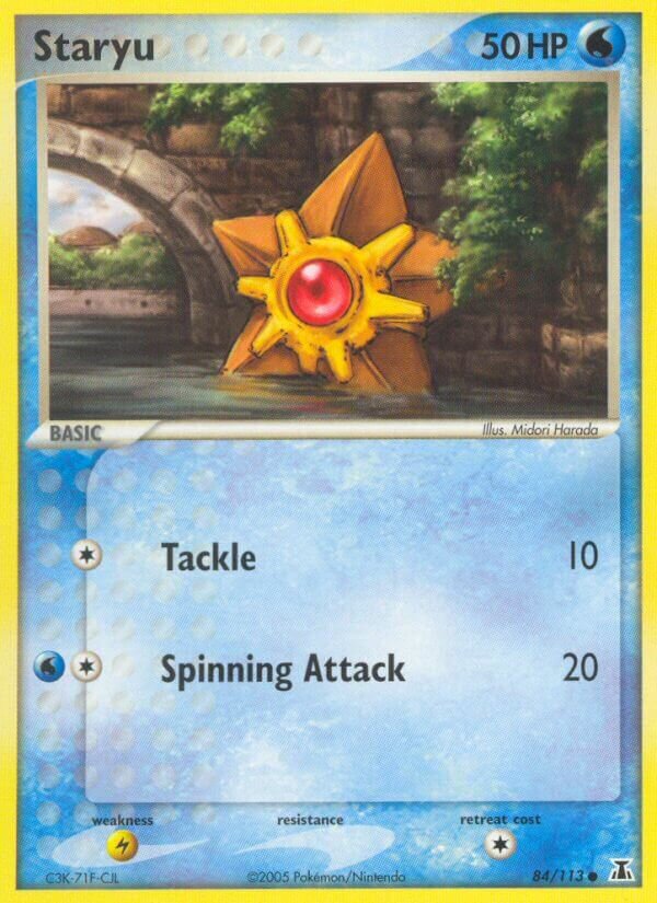 Staryu 084/114 — EX Specie Delta (Italian Pokémon TCG card)