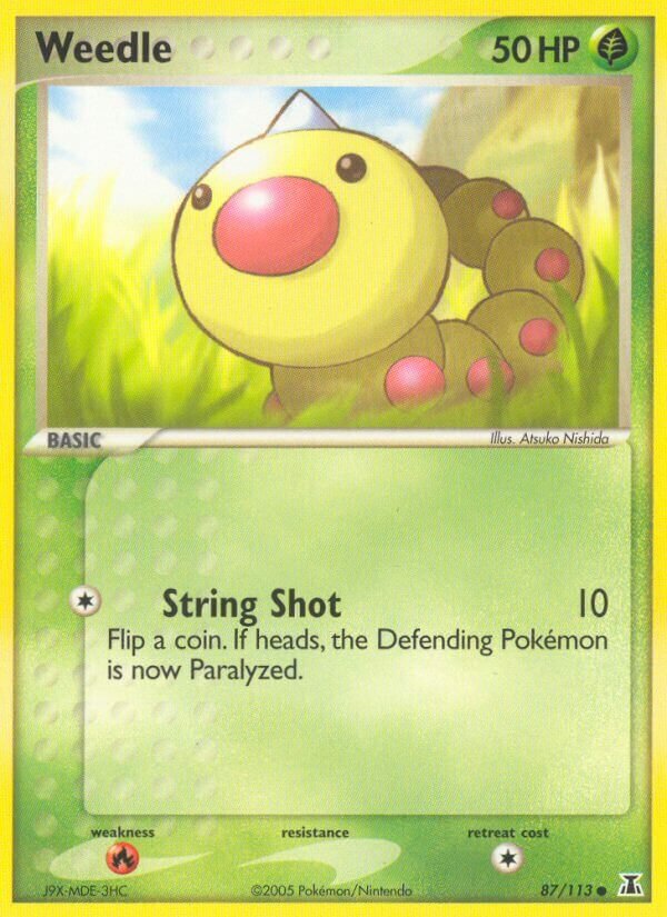Weedle 087/114 — EX Specie Delta (Italian Pokémon TCG card)