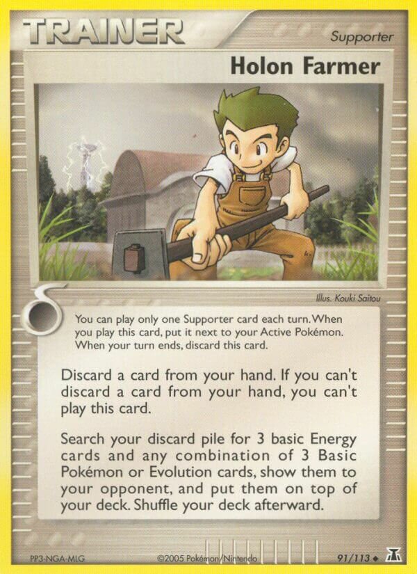 Holon Farmer 091/114 — EX Specie Delta (Italian Pokémon TCG card)