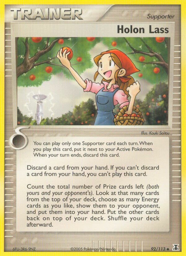 Holon Lass 092/114 — EX Specie Delta (Italian Pokémon TCG card)