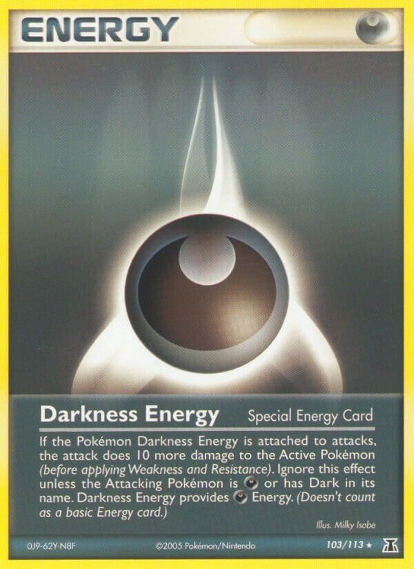 Darkness Energy 103/114 — EX Specie Delta (Italian Pokémon TCG card)