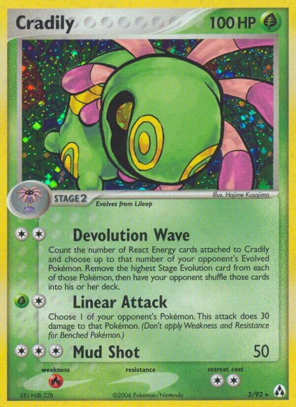 Cradily 003/93 — EX La Leggenda di Mew (Italian Pokémon TCG card)