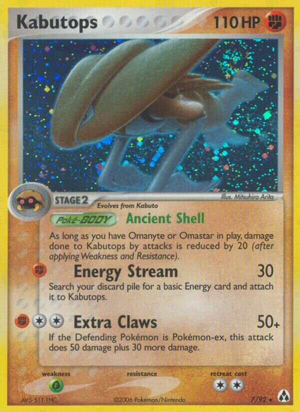 Kabutops 007/93 — EX La Leggenda di Mew (Italian Pokémon TCG card)