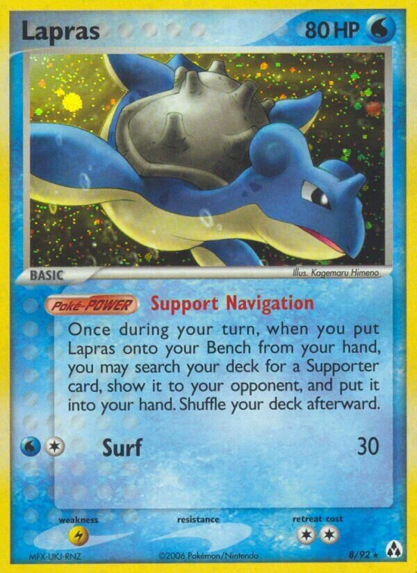 Lapras 008/93 — EX La Leggenda di Mew (Italian Pokémon TCG card)