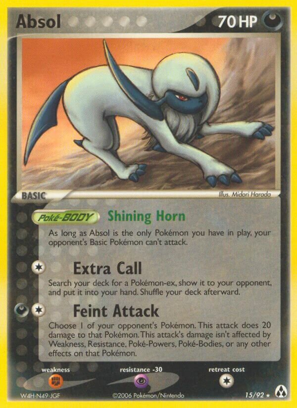 Absol 015/93 — EX La Leggenda di Mew (Italian Pokémon TCG card)