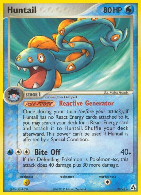 Huntail 018/93 — EX La Leggenda di Mew (Italian Pokémon TCG card)