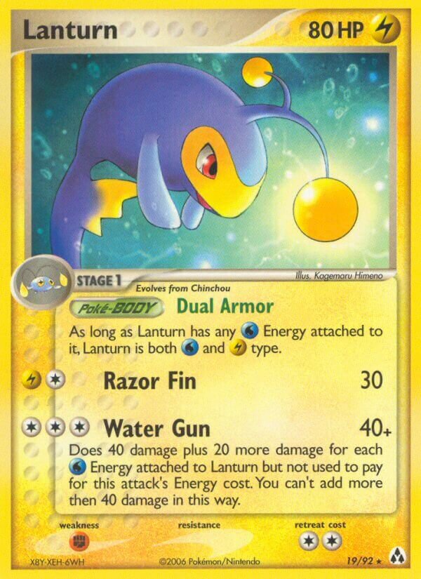 Lanturn 019/93 — EX La Leggenda di Mew (Italian Pokémon TCG card)
