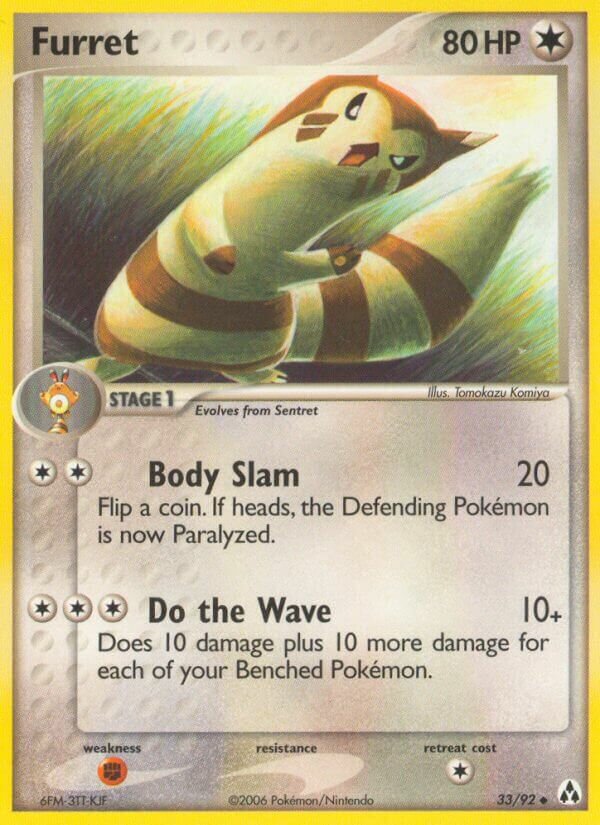 Furret 033/93 — EX La Leggenda di Mew (Italian Pokémon TCG card)
