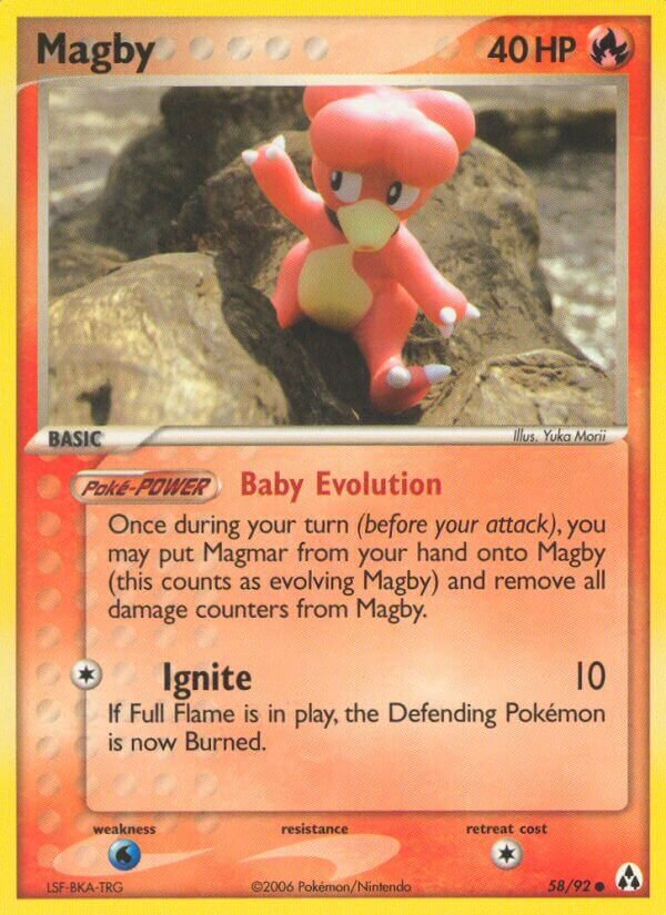 Magby 058/93 — EX La Leggenda di Mew (Italian Pokémon TCG card)