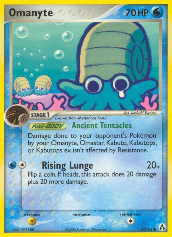 Omanyte 060/93 — EX La Leggenda di Mew (Italian Pokémon TCG card)