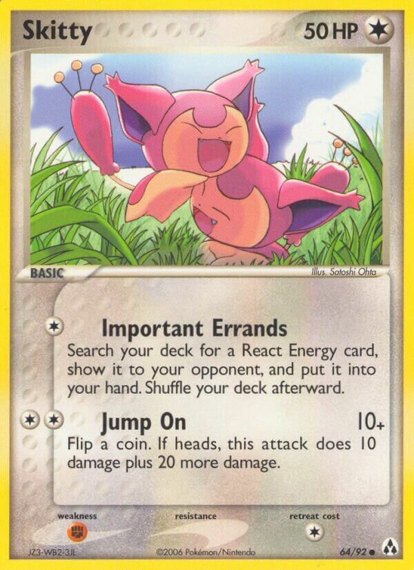 Skitty 064/93 — EX La Leggenda di Mew (Italian Pokémon TCG card)