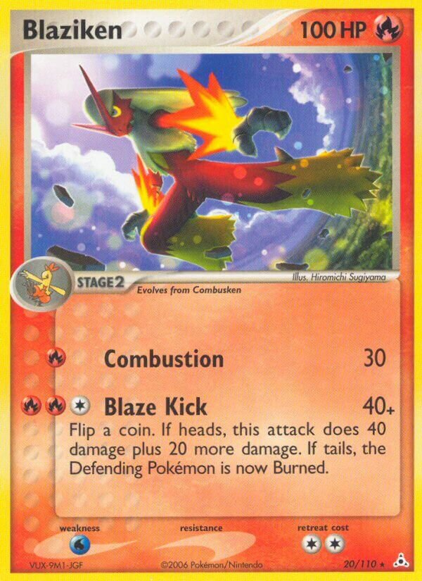 Blaziken 020/111 — EX Fantasmi di Holon (Italian Pokémon TCG card)