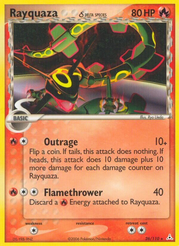 Rayquaza 026/111 — EX Fantasmi di Holon (Italian Pokémon TCG card)