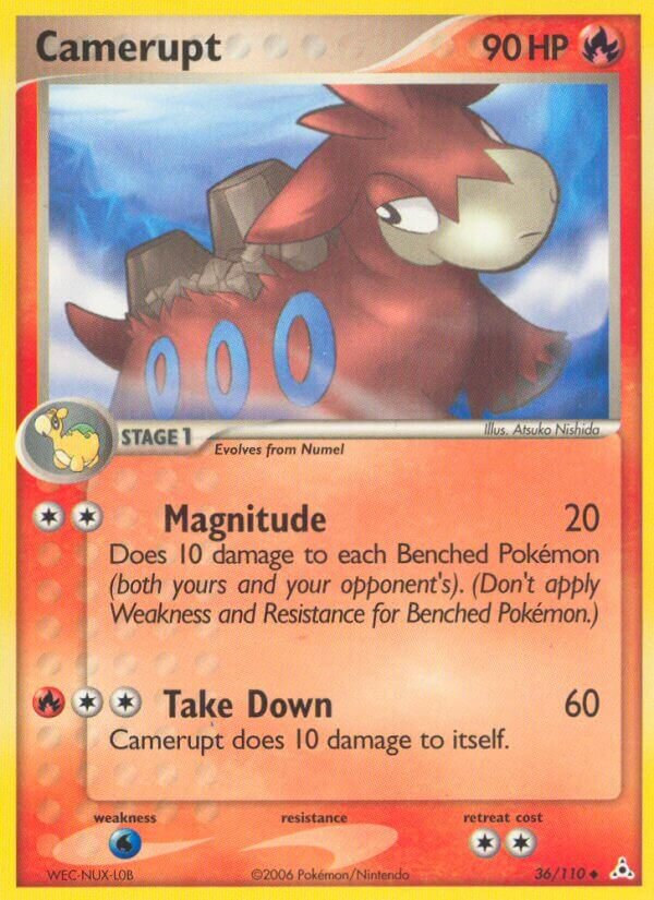Camerupt 036/111 — EX Fantasmi di Holon (Italian Pokémon TCG card)