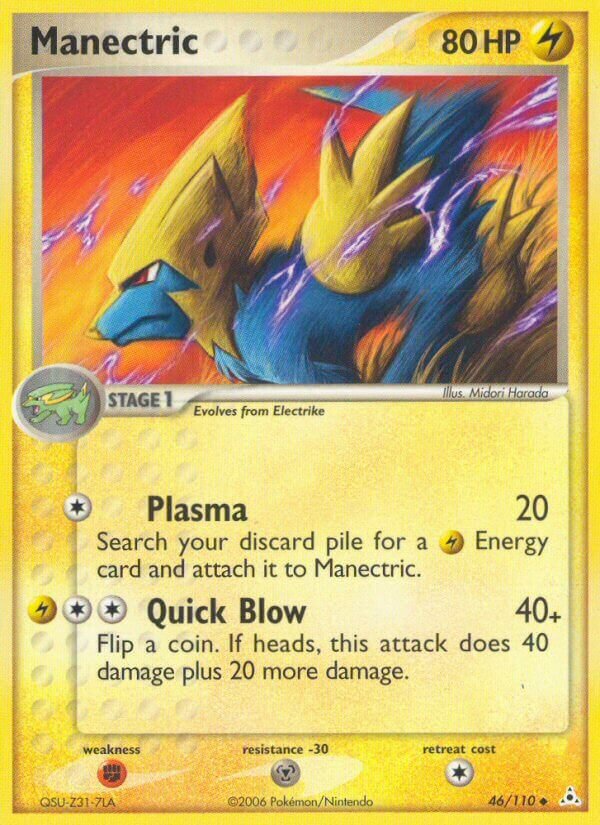 Manectric 046/111 — EX Fantasmi di Holon (Italian Pokémon TCG card)