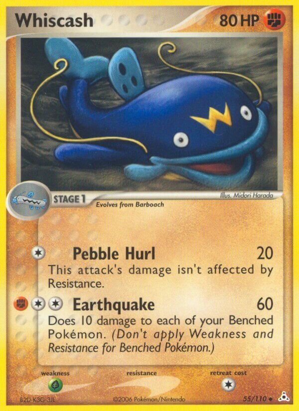 Whiscash 055/111 — EX Fantasmi di Holon (Italian Pokémon TCG card)
