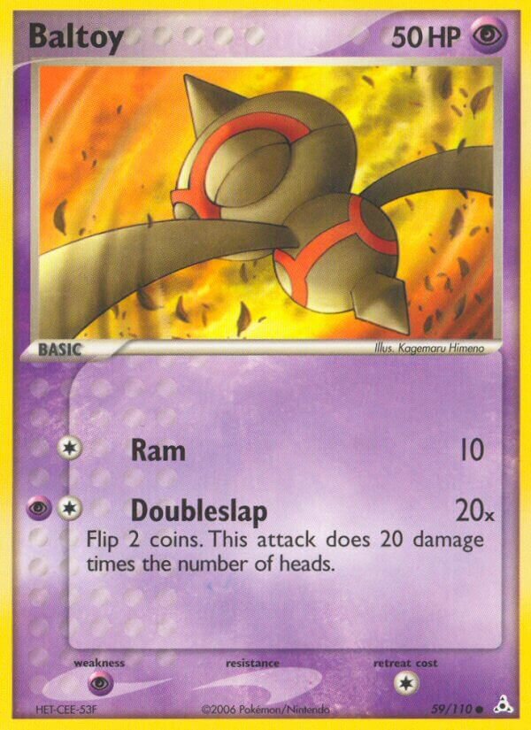 Baltoy 059/111 — EX Fantasmi di Holon (Italian Pokémon TCG card)