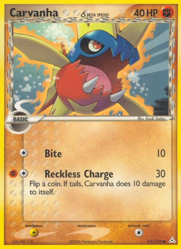 Carvanha 061/111 — EX Fantasmi di Holon (Italian Pokémon TCG card)