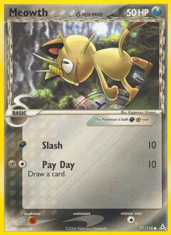 Meowth 071/111 — EX Fantasmi di Holon (Italian Pokémon TCG card)