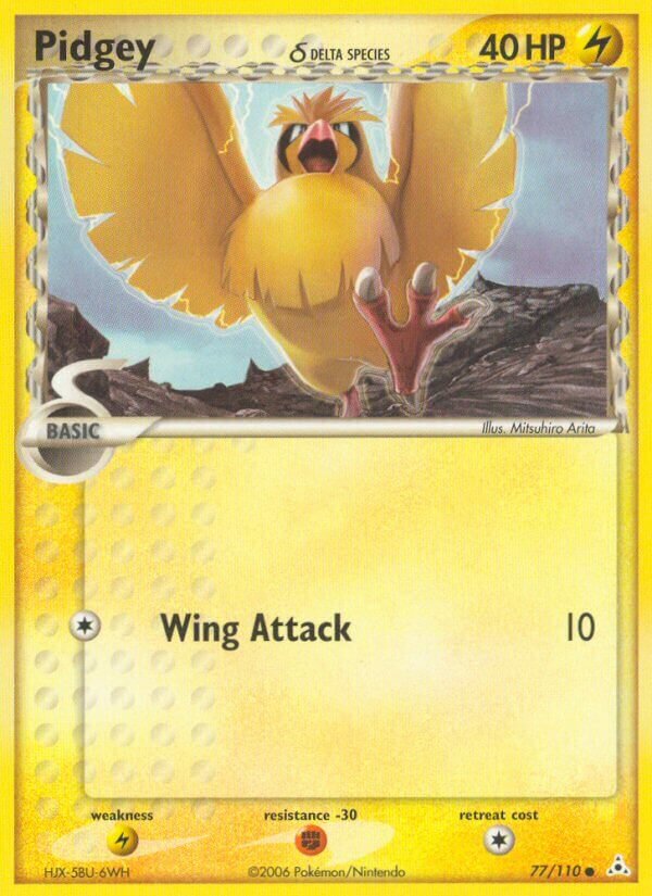 Pidgey 077/111 — EX Fantasmi di Holon (Italian Pokémon TCG card)