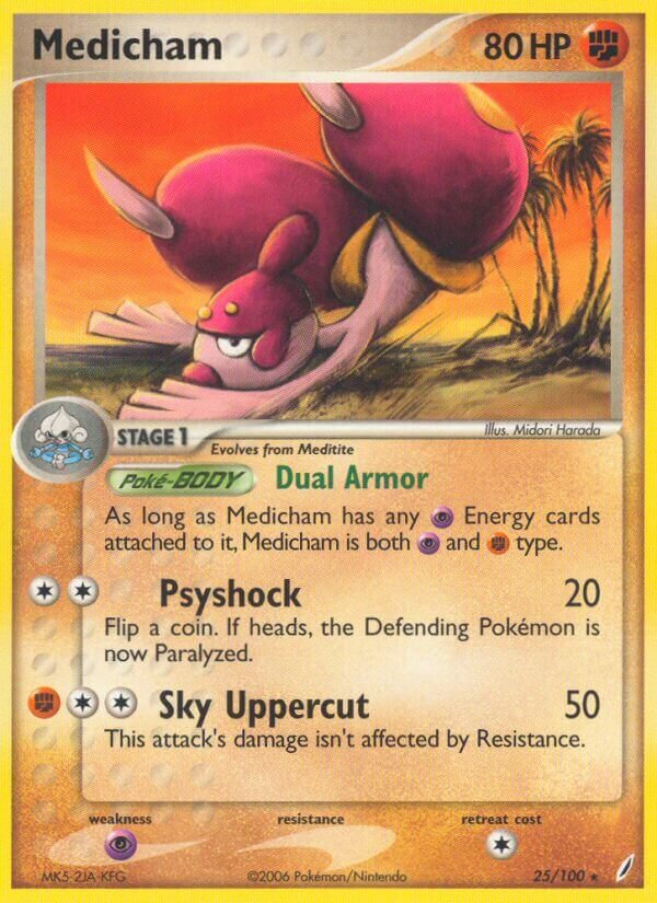 Medicham 025/100 — EX Guardiani dei Cristalli (Italian Pokémon TCG card)