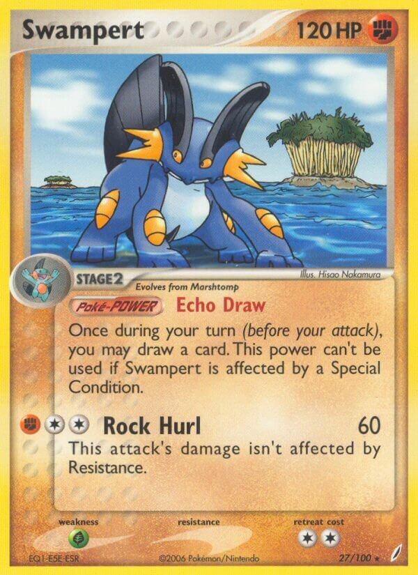 Swampert 027/100 — EX Guardiani dei Cristalli (Italian Pokémon TCG card)
