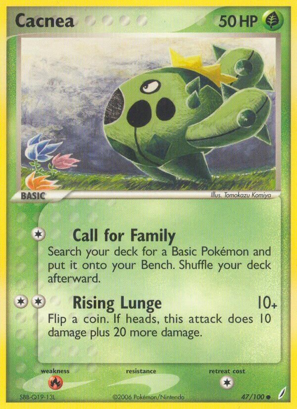 Cacnea 047/100 — EX Guardiani dei Cristalli (Italian Pokémon TCG card)