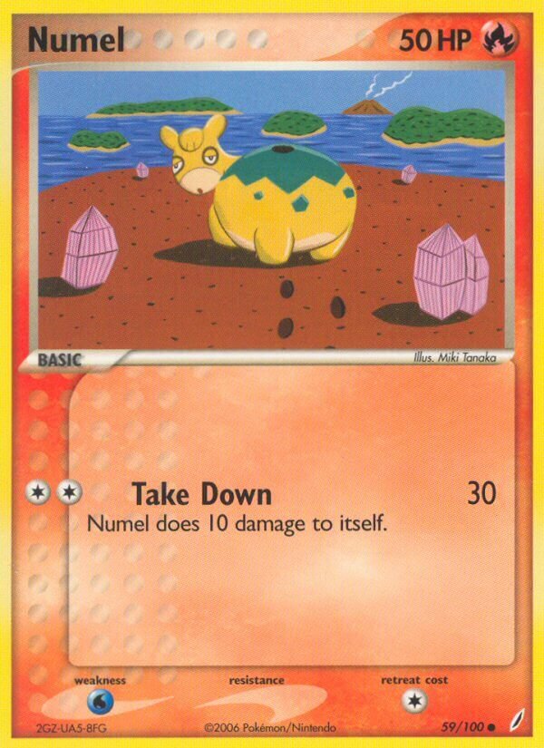 Numel 059/100 — EX Guardiani dei Cristalli (Italian Pokémon TCG card)