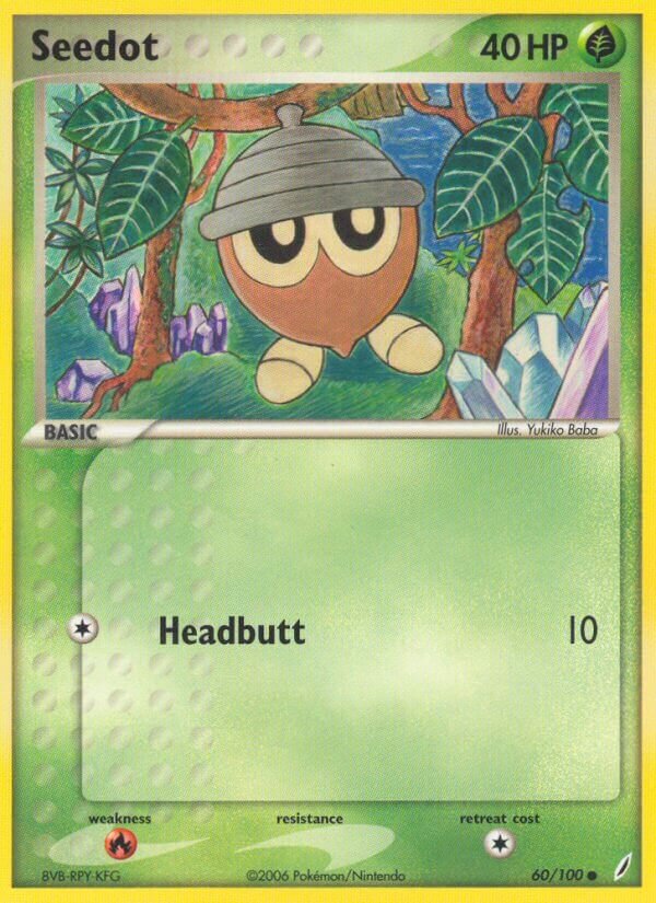 Seedot 060/100 — EX Guardiani dei Cristalli (Italian Pokémon TCG card)