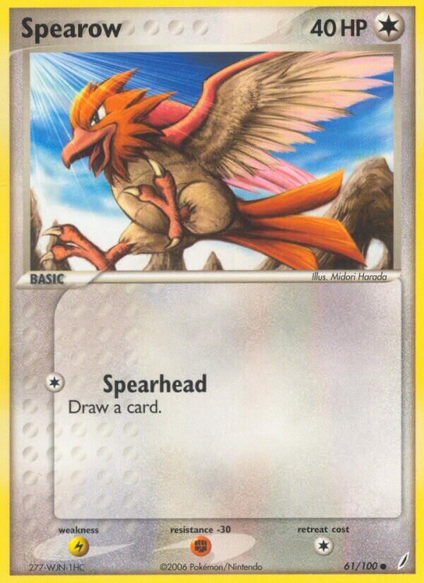 Spearow 061/100 — EX Guardiani dei Cristalli (Italian Pokémon TCG card)