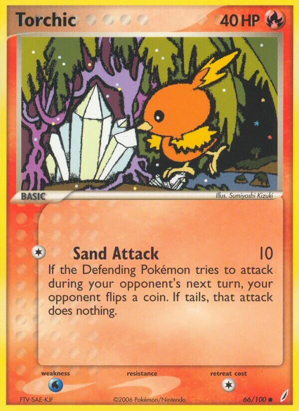 Torchic 066/100 — EX Guardiani dei Cristalli (Italian Pokémon TCG card)