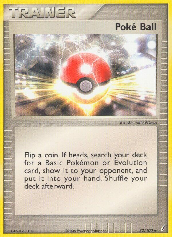 Poké Ball 082/100 — EX Guardiani dei Cristalli (Italian Pokémon TCG card)