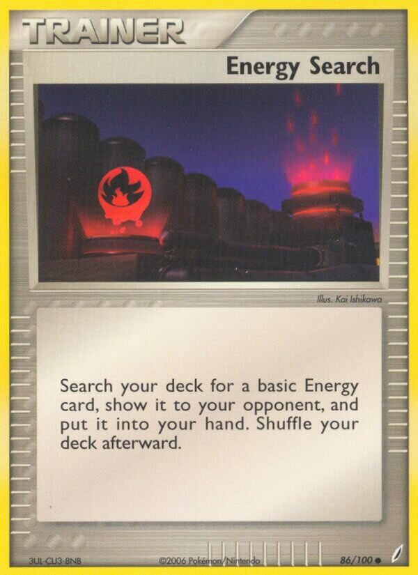 Energy Search 086/100 — EX Guardiani dei Cristalli (Italian Pokémon TCG card)