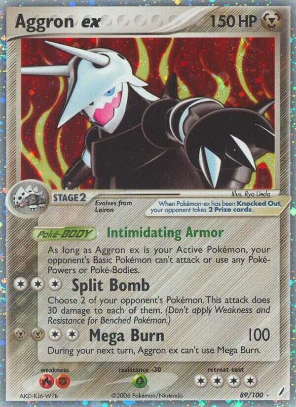 Aggron ex 089/100 — EX Guardiani dei Cristalli (Italian Pokémon TCG card)