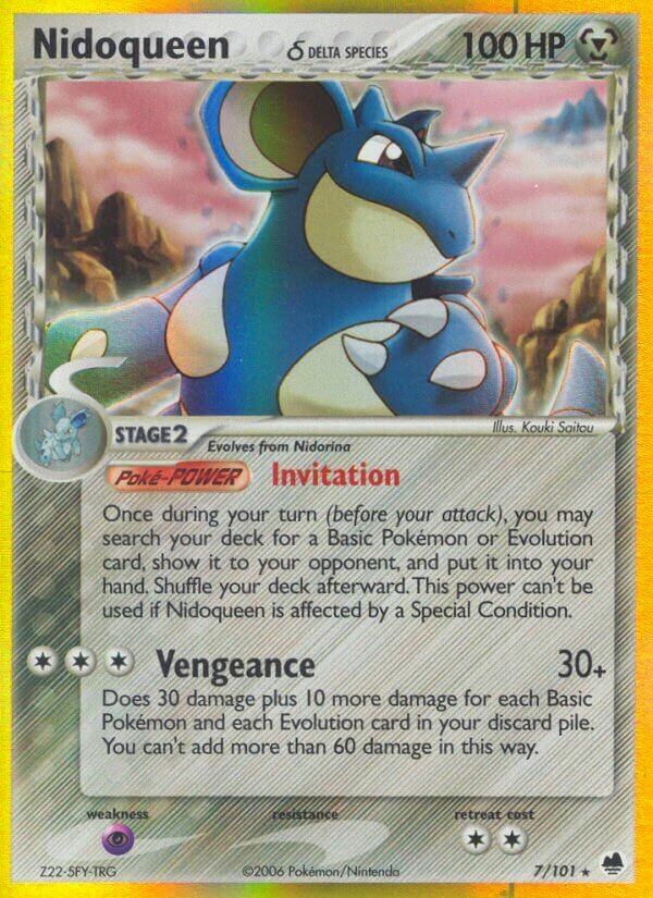 Nidoqueen 007/101 — EX L’Isola dei Draghi (Italian Pokémon TCG card)