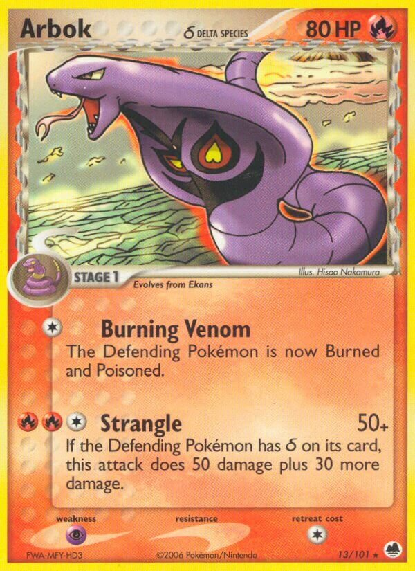 Arbok 013/101 — EX L’Isola dei Draghi (Italian Pokémon TCG card)