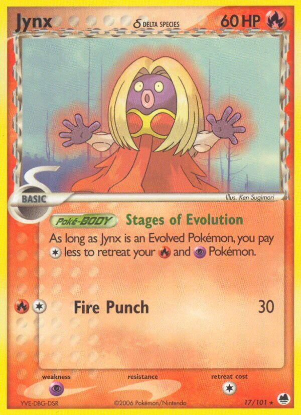 Jynx 017/101 — EX L’Isola dei Draghi (Italian Pokémon TCG card)