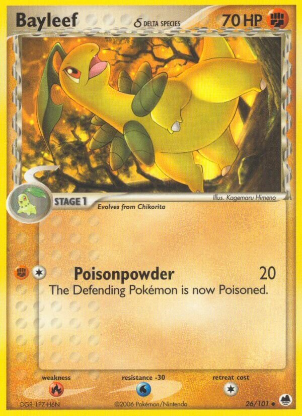 Bayleef 026/101 — EX L’Isola dei Draghi (Italian Pokémon TCG card)