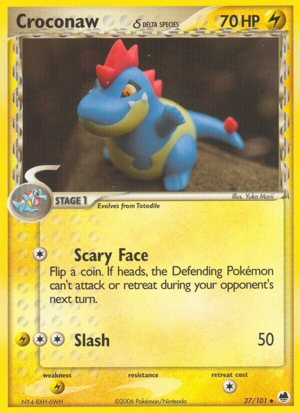 Croconaw 027/101 — EX L’Isola dei Draghi (Italian Pokémon TCG card)
