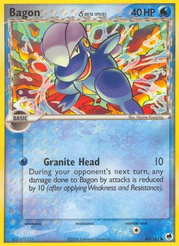 Bagon 043/101 — EX L’Isola dei Draghi (Italian Pokémon TCG card)