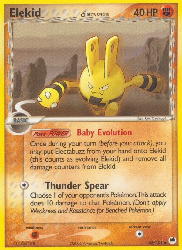 Elekid 048/101 — EX L’Isola dei Draghi (Italian Pokémon TCG card)