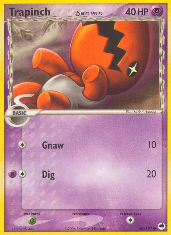 Trapinch 068/101 — EX L’Isola dei Draghi (Italian Pokémon TCG card)