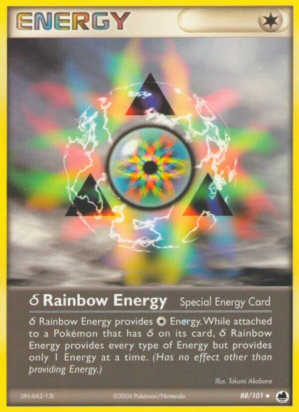 δ Rainbow Energy 088/101 — EX L’Isola dei Draghi (Italian Pokémon TCG card)