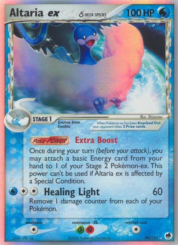 Altaria ex 090/101 — EX L’Isola dei Draghi (Italian Pokémon TCG card)