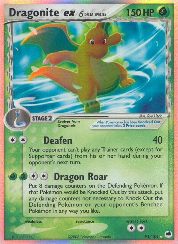 Dragonite ex 091/101 — EX L’Isola dei Draghi (Italian Pokémon TCG card)