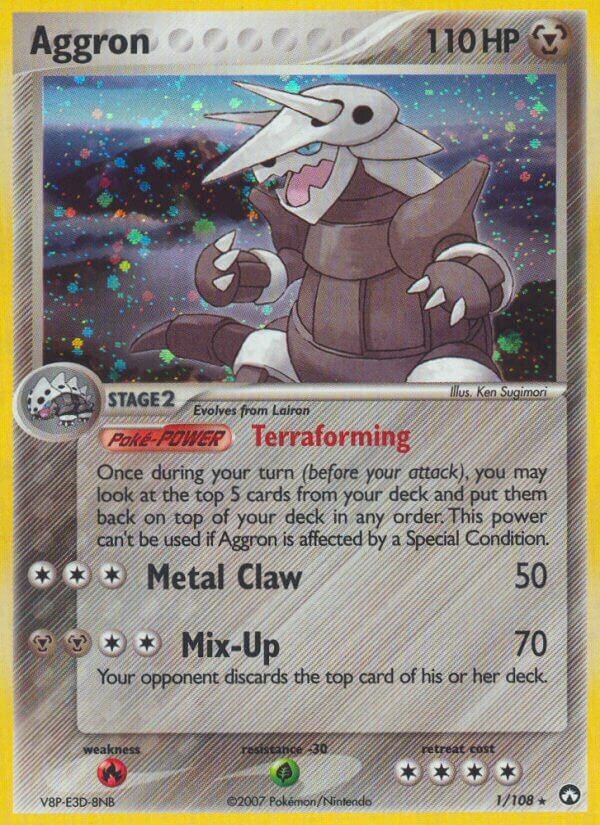 Aggron 001/108 — EX Power Keepers (Italian Pokémon TCG card)