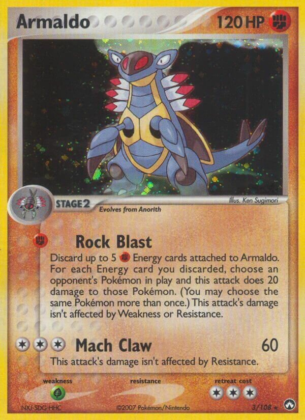 Armaldo 003/108 — EX Power Keepers (Italian Pokémon TCG card)