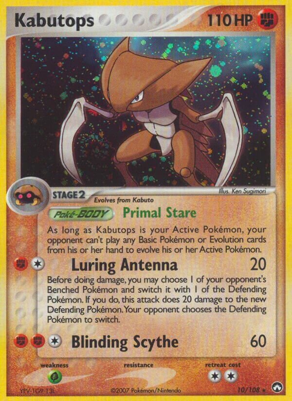Kabutops 010/108 — EX Power Keepers (Italian Pokémon TCG card)