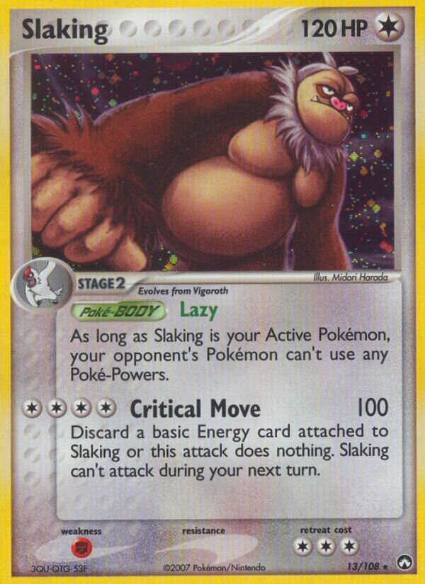 Slaking 013/108 — EX Power Keepers (Italian Pokémon TCG card)