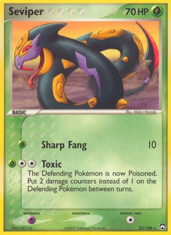 Seviper 023/108 — EX Power Keepers (Italian Pokémon TCG card)